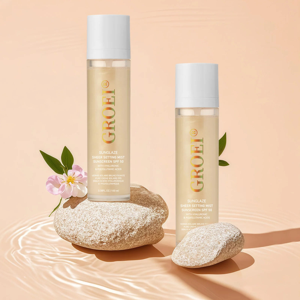 SPF 50 Sunscreen Setting Spray 100ml | Lightweight & Non-Greasy Sunscreen Setting Spray QXL