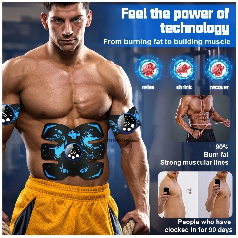 Wireless EMS Abs & Butt Toning Stimulator | Rechargeable EMS Muscle Stimulator QXL