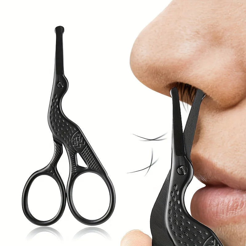 Round Tip Stork Scissors – Eyebrow, Nose & Beard Grooming Grooming Scissors QXL