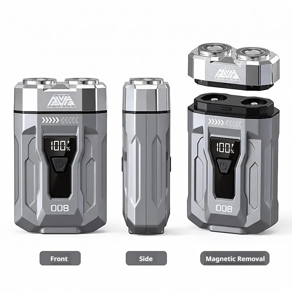 Men's Mini Dual Head Electric Shaver | LCD & Type-C Electric Shaver QXL