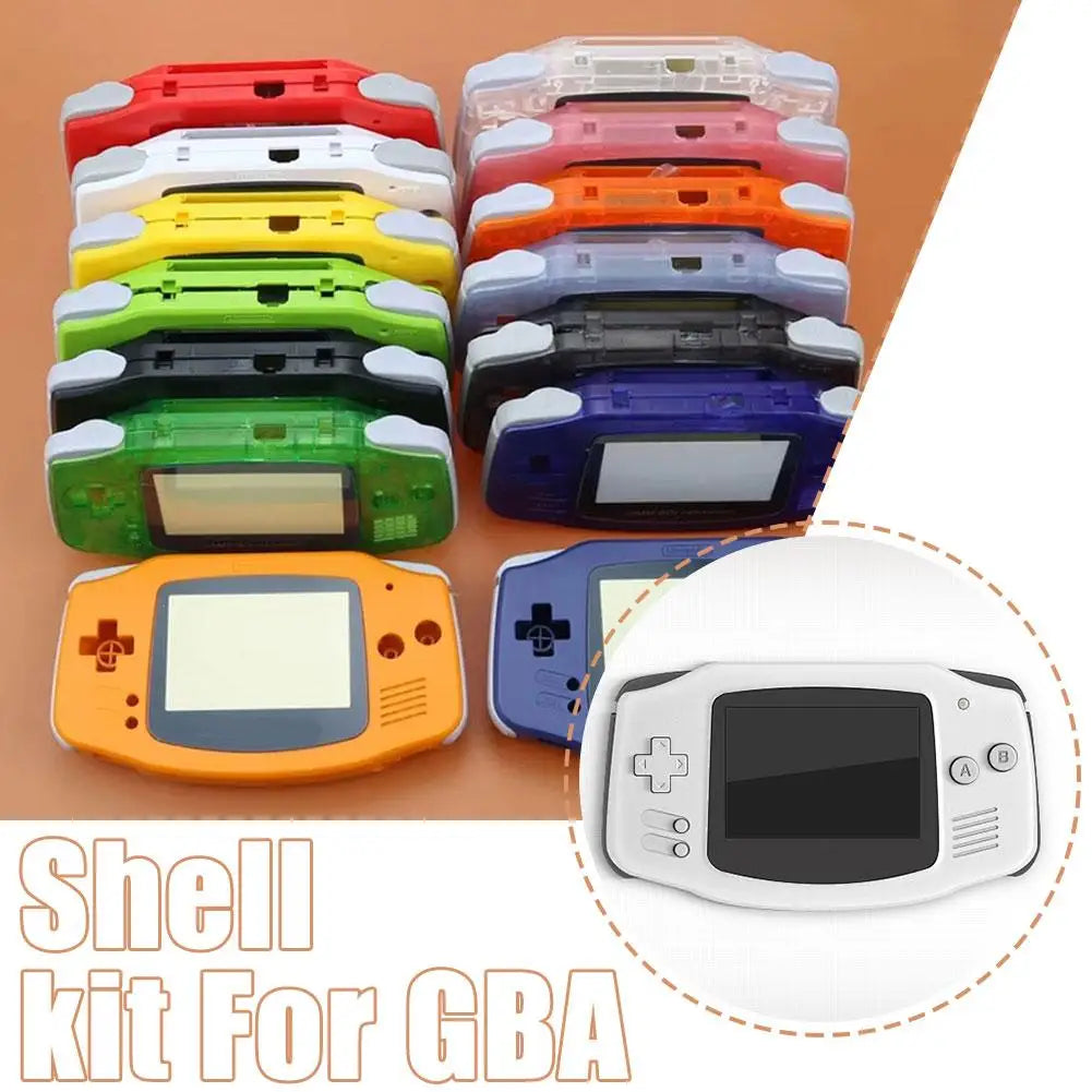 GBA Replacement Shell Housing Full Set – Buttons, Screws & Lens Console Replacement Shell QXL