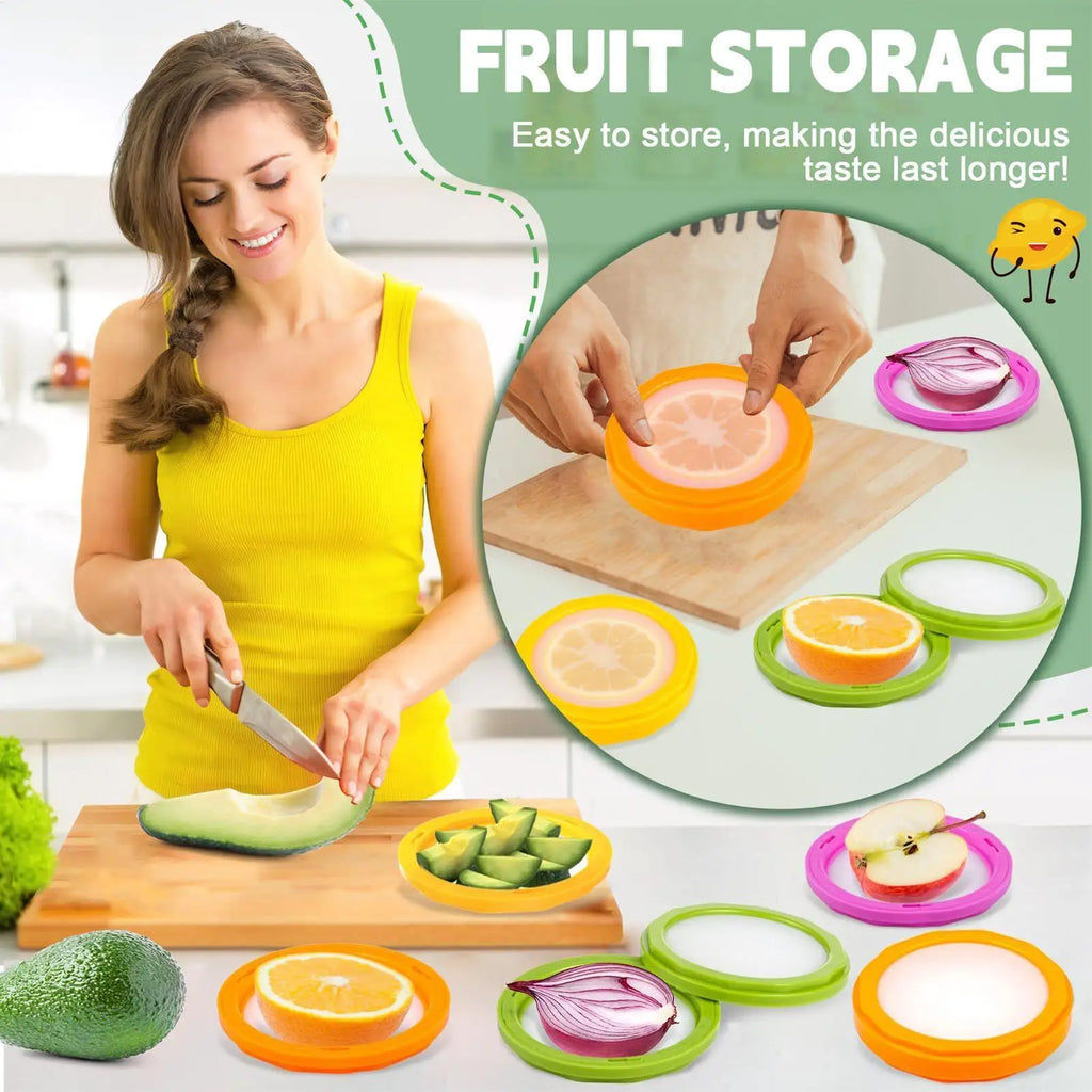 4-Pack Silicone Fruit & Vegetable Storage Containers Food Storage Container QXL