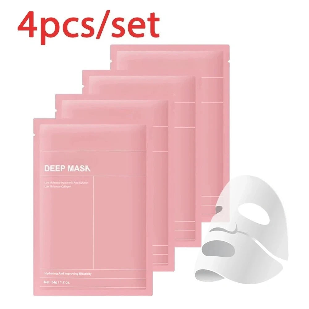 Bio-Collagen Overnight Face Mask – Deep Hydration & Pore Care Overnight Face Mask QXL 4pcs