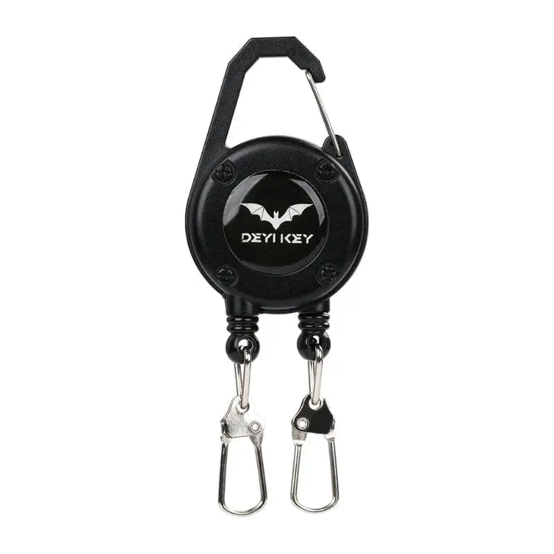 Double Head Retractable Badge Reel Holder | Dual Clip Wire Badge Reel Holder QXL 1Pc