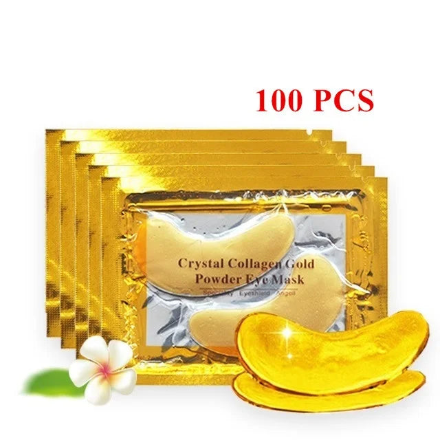 SADOER Crystal Collagen Gold Eye Masks 50–100 Pcs Collagen Eye Mask QXL 50Pairs(100pcs)
