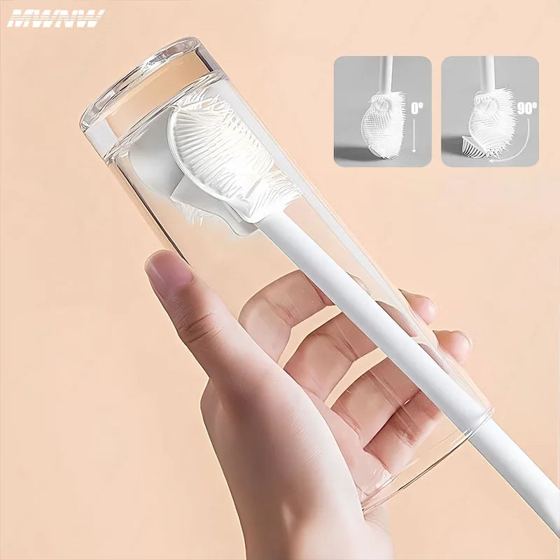 Foldable 360° Silicone Bottle Brush | Long Handle Cup Cleaner Bottle Cleaning Brush QXL
