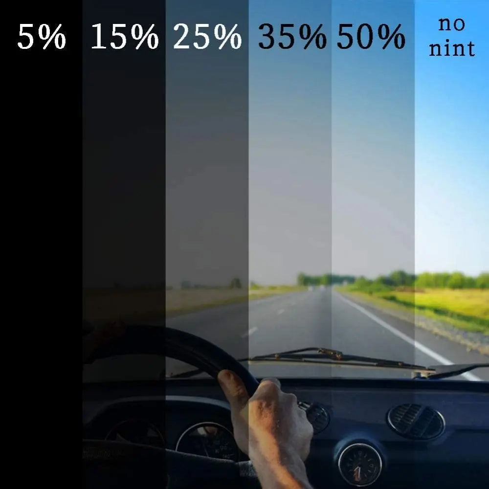 Car Windshield Sun Strip Tint Film 50x300cm | 1–50% VLT UV Block Window Tint Film QXL