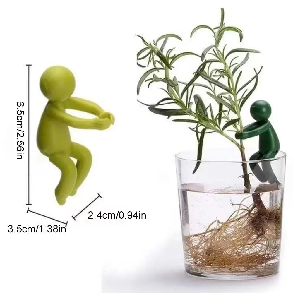 3-Pack Cute Climber Plant Support Stakes | Vine Climbing Figurines Plant Support Stakes QXL