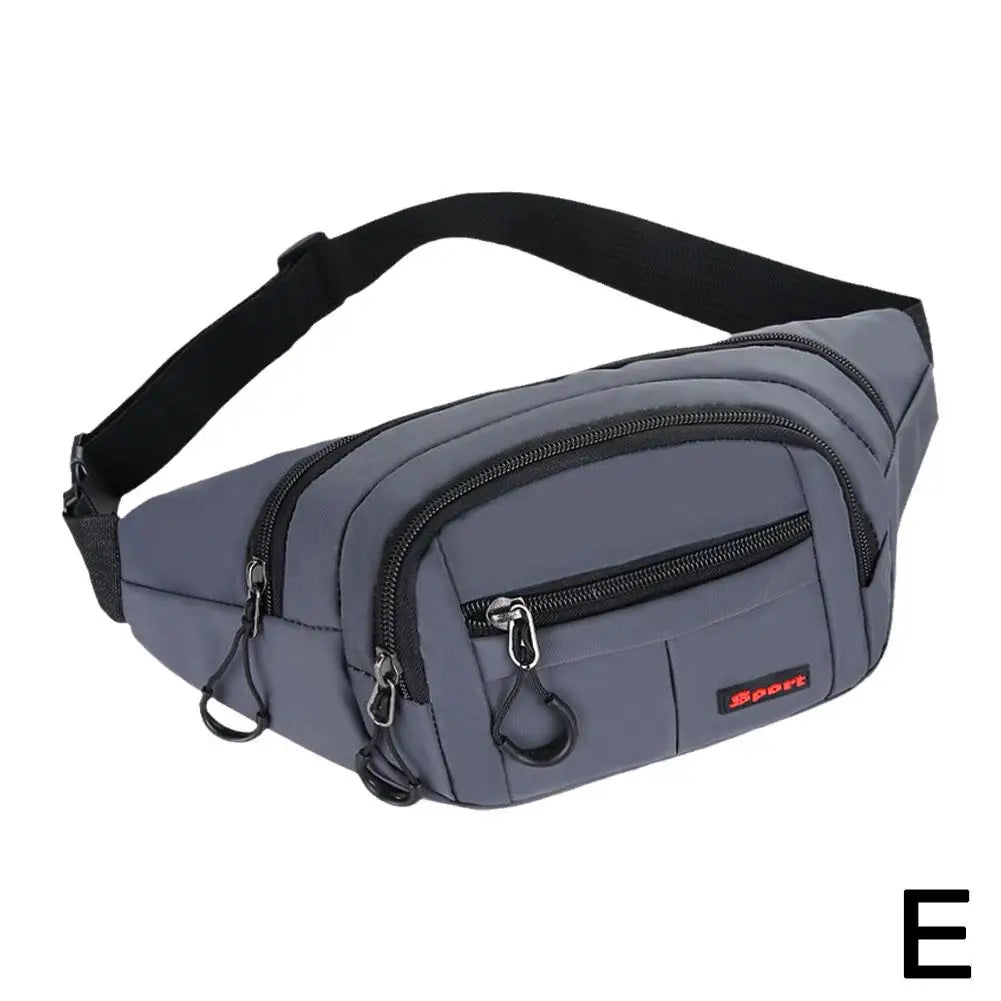 Waterproof Crossbody Waist Bag | Chest & Shoulder Pack Crossbody Waist Bag QXL Grey