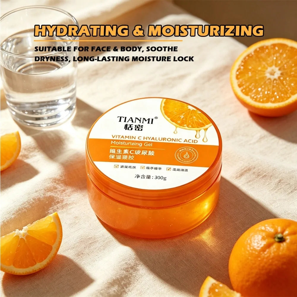 300G Vitamin C & Hyaluronic Acid Moisturizing Gel – Face & Body Moisturizing Gel QXL