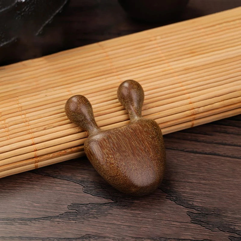 Green Sandalwood Facial Massage Comb | Eye & Face Tool Facial Massage Comb QXL Golden sandalwood