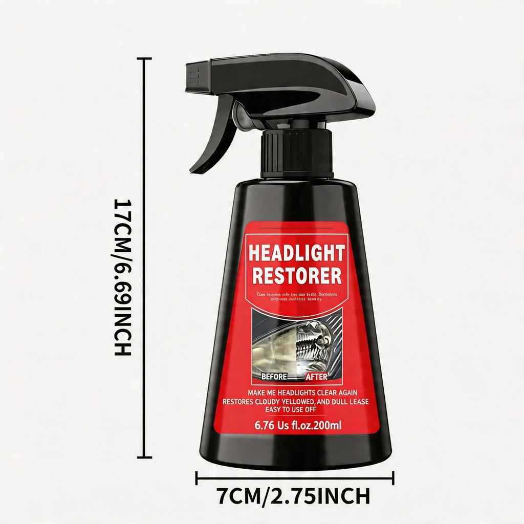 Car Headlight Restoration Spray – Remove Fog & Yellowing Headlight Restoration Spray QXL