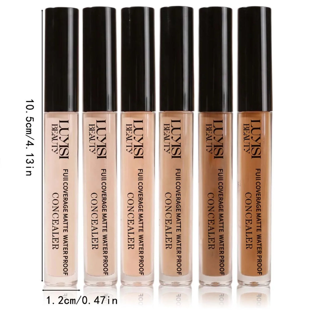 2-Pack Liquid Concealer Set | 2 Shades Matte Wand Applicator Liquid Concealer Set QXL