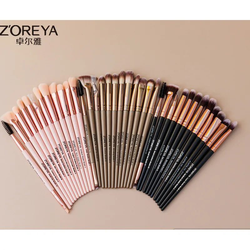 ZOREYA 12-Piece Eye Makeup Brush Set | Eyeshadow & Concealer Eye Makeup Brush Set QXL