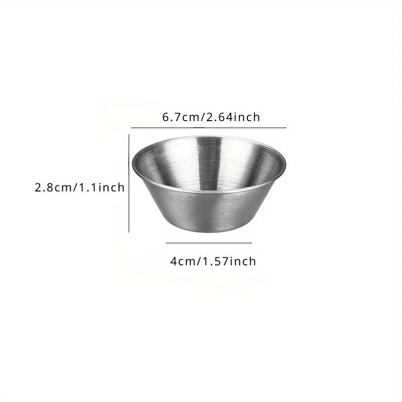 Stainless Steel Dipping Sauce Cups | Ramekins & Saucers Dipping Sauce Cups QXL