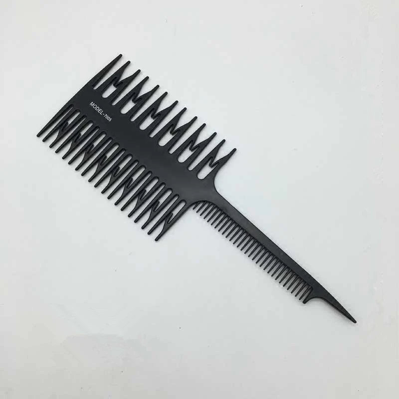 Professional Hair Dyeing Highlight Comb | Rat Tail Fishbone Hair Dyeing Comb QXL black