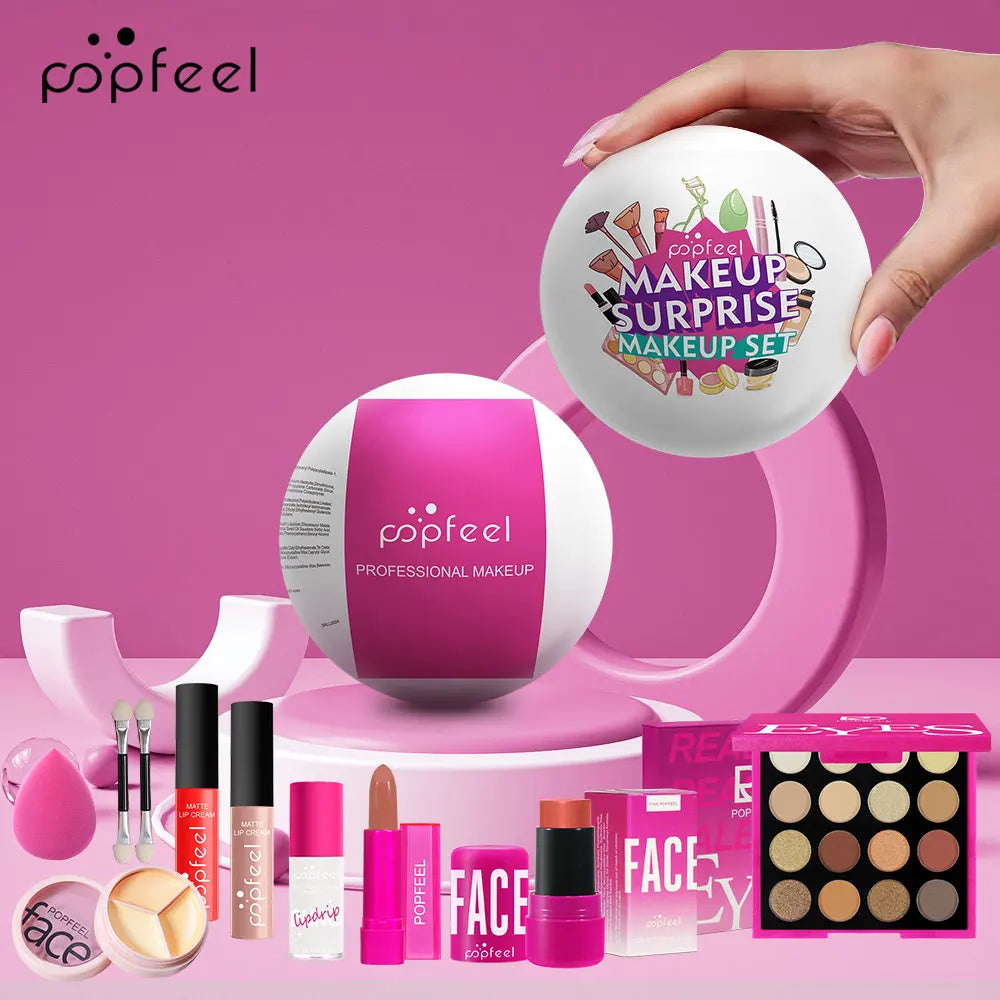 POPFEEL Spherical Makeup Gift Set | All-in-One Beginner Kit Makeup Gift Set QXL