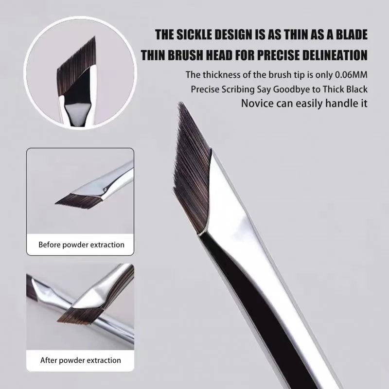 Angled Eye Makeup Brush – Eyeliner, Eyebrow & Eyeshadow Eye Makeup Brush QXL