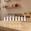 Acrylic Nail Shape Display Board with Wood Base | Salon Decor Nail Display Stand QXL Default Title