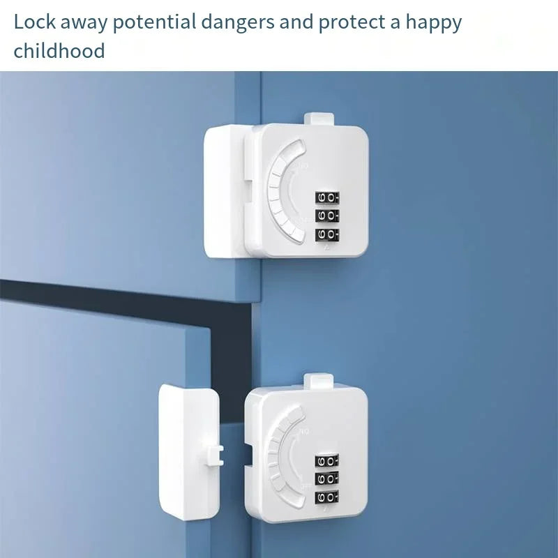 Baby Safety Drawer & Cabinet Locks | Anti-Pinch Buckle 1/3-Pack Baby Cabinet Lock QXL