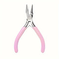 5-Inch Round Concave Pliers for Jewelry Making & Wire Loops Jewelry Making Pliers QXL M309 pink