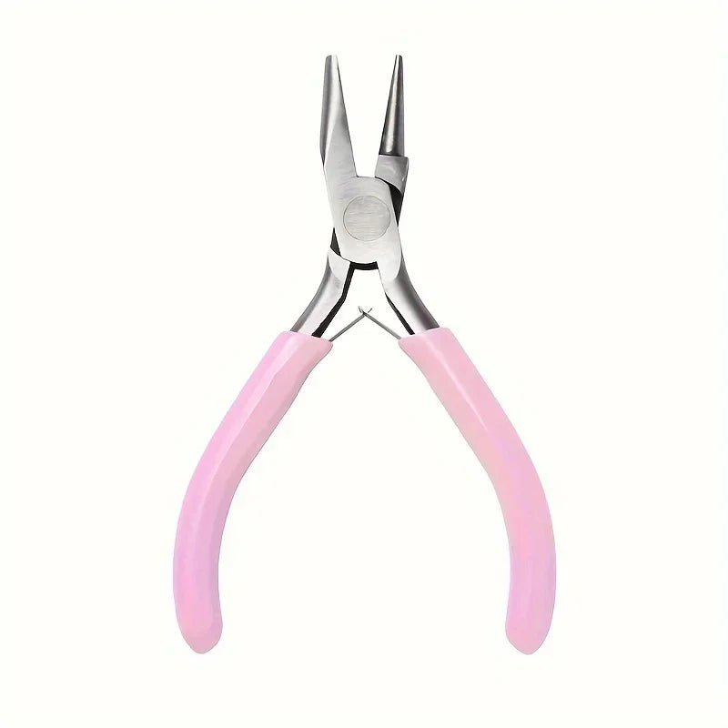 5-Inch Round Concave Pliers for Jewelry Making & Wire Loops Jewelry Making Pliers QXL M309 pink