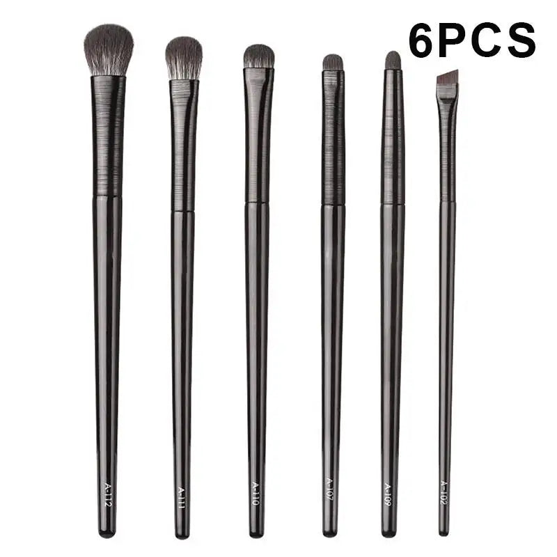 Professional Eye Makeup Brush Set | Soft Nylon 5–10 Pcs Eye Makeup Brush Set QXL 6Pcs