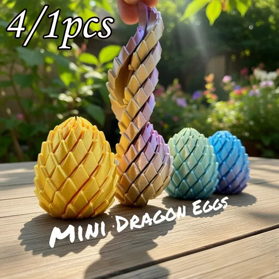 3D Printed Dragon Scale Egg Fidget Spinner Toy | 1–4 Pack Fidget Spinner Toy QXL
