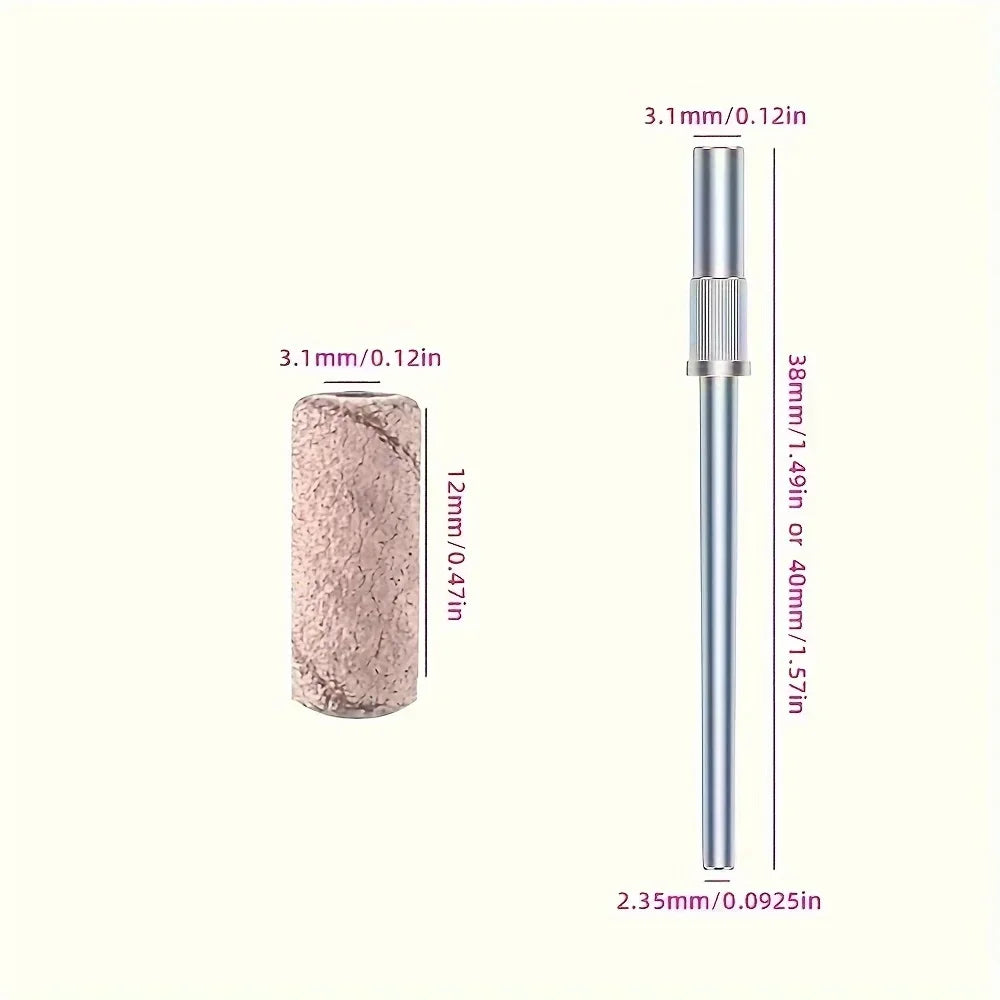 100-Pack Nail Drill Sanding Bands for Manicure & Pedicure Nail Sanding Bands QXL