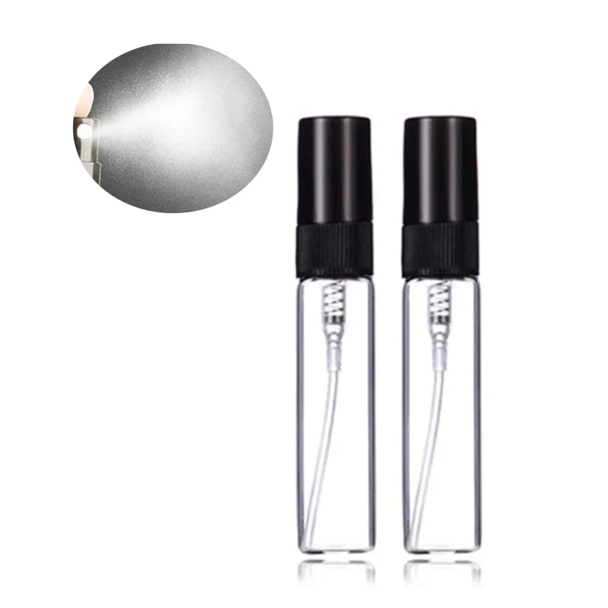 20-Pack 5ml Mini Glass Perfume Spray Bottles with Funnels & Droppers Perfume Spray Bottles QXL