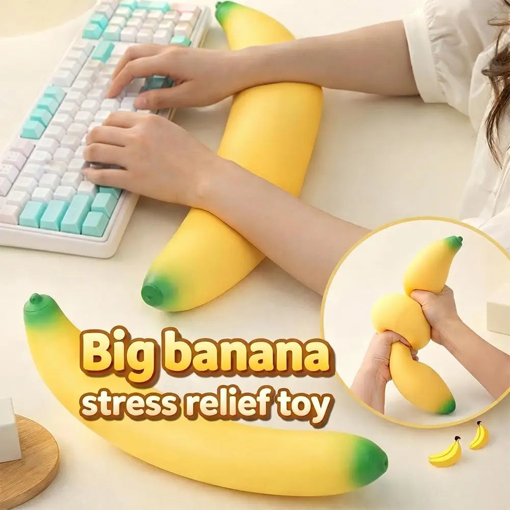Oversized Banana Squishy Fidget Toy | Giant Slow Rebound 45cm Squishy Fidget Toy QXL