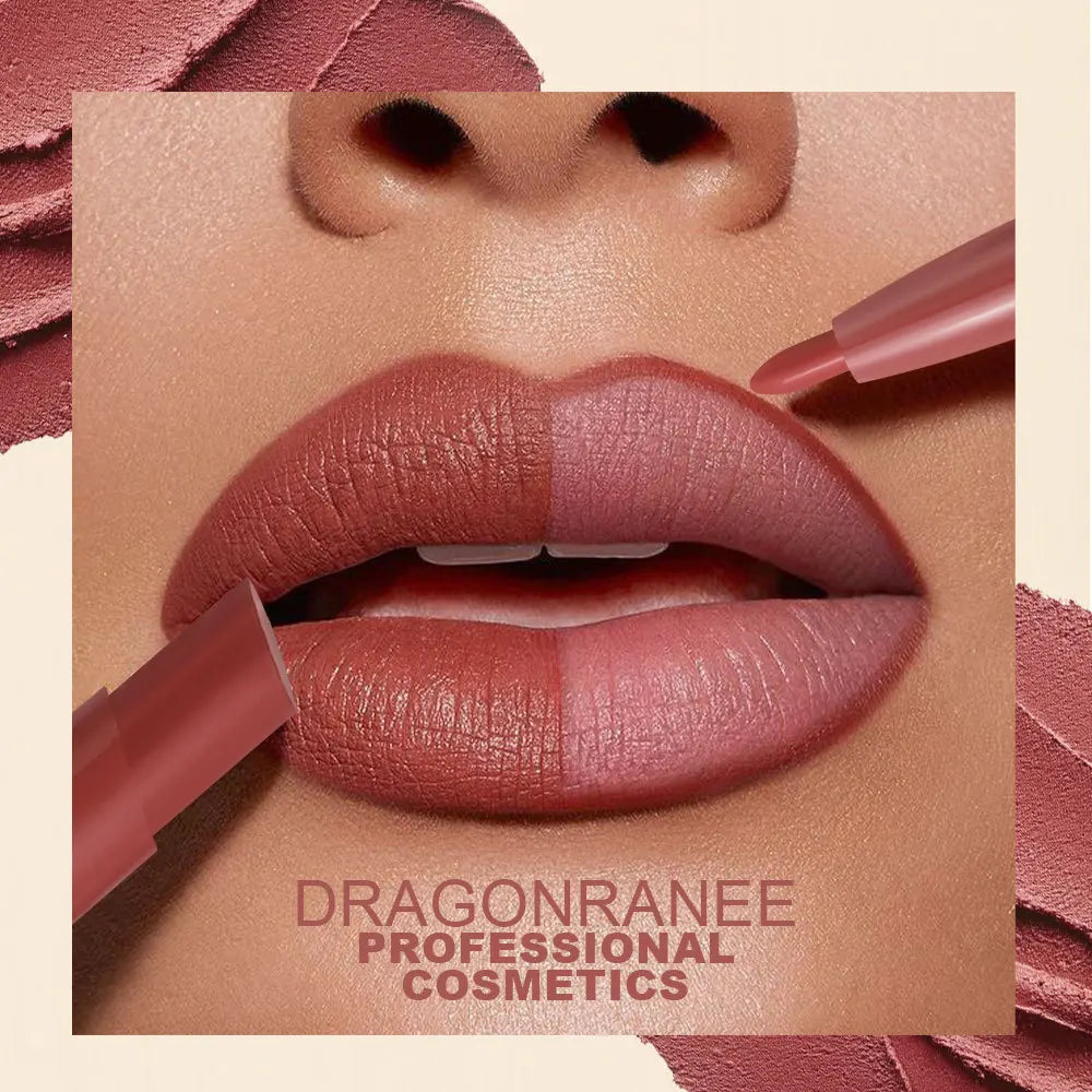 Dragon Ranee 2-in-1 Lipstick & Lip Liner Set | Matte Velvet Lip Liner & Lipstick Set QXL