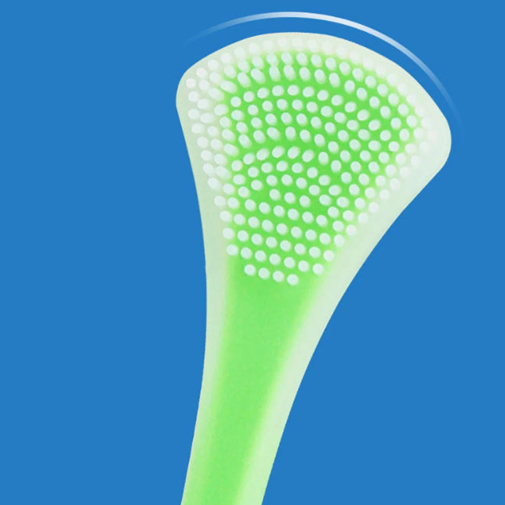vvocci Double-Sided Silicone Tongue Scraper & Cleaner Tongue Scraper QXL