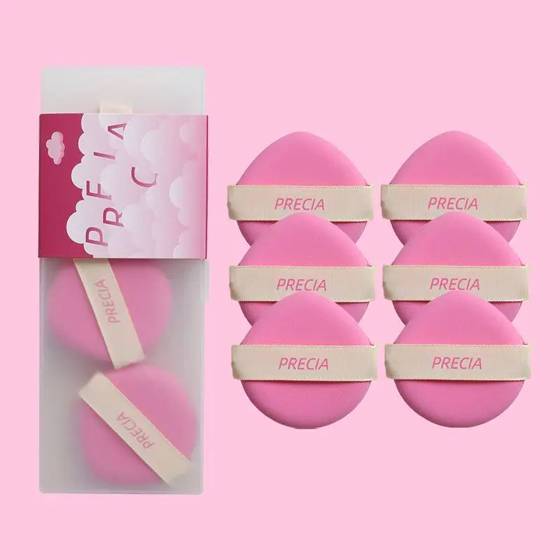 PRECIA Expanding Sponge Makeup Puff Set – 6 Pcs | Cushion Puff Makeup Sponge Puff QXL Vitality Powder Cush