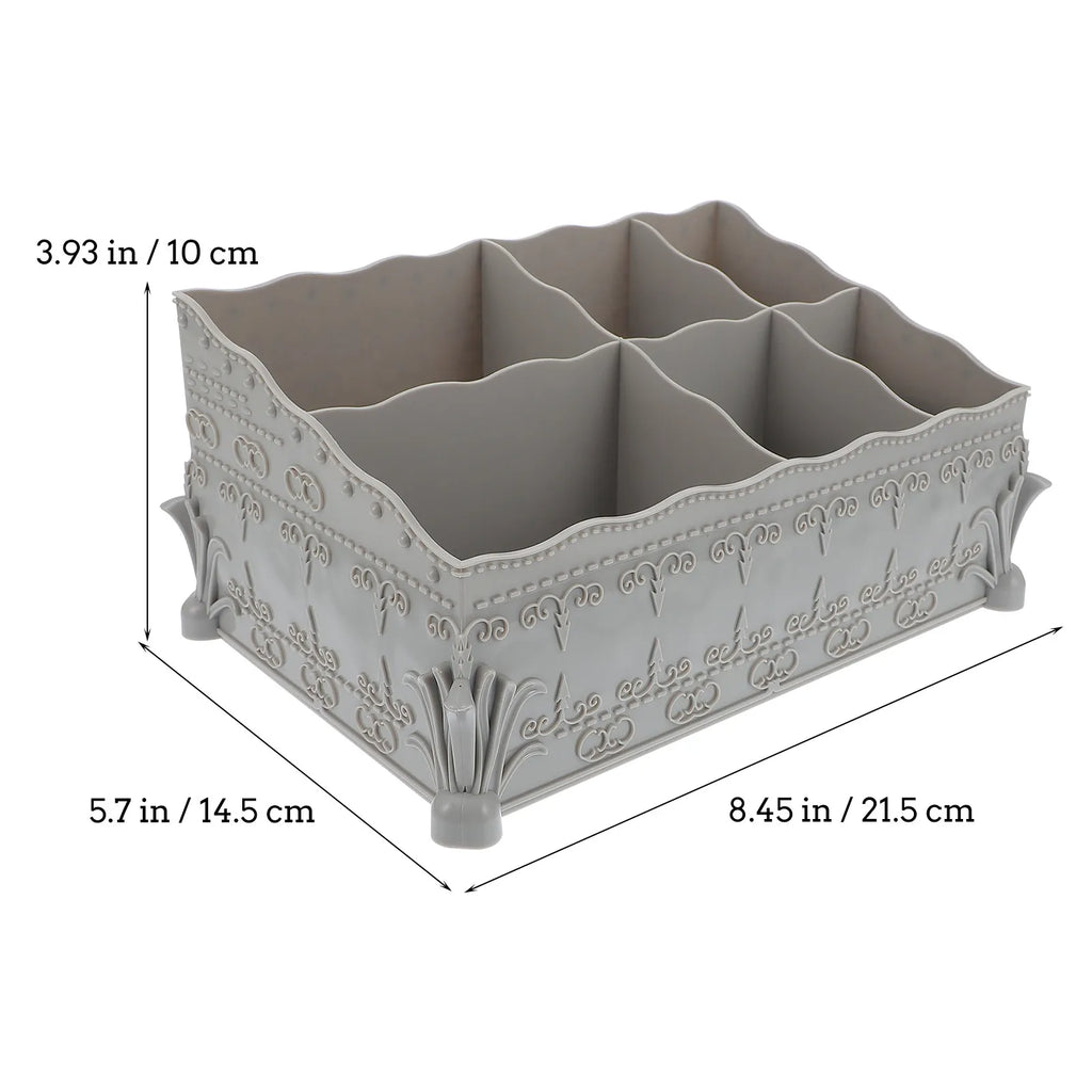 2-Pack Vintage Nail Art Storage Boxes | Desktop Organizer Nail Storage Organizer QXL