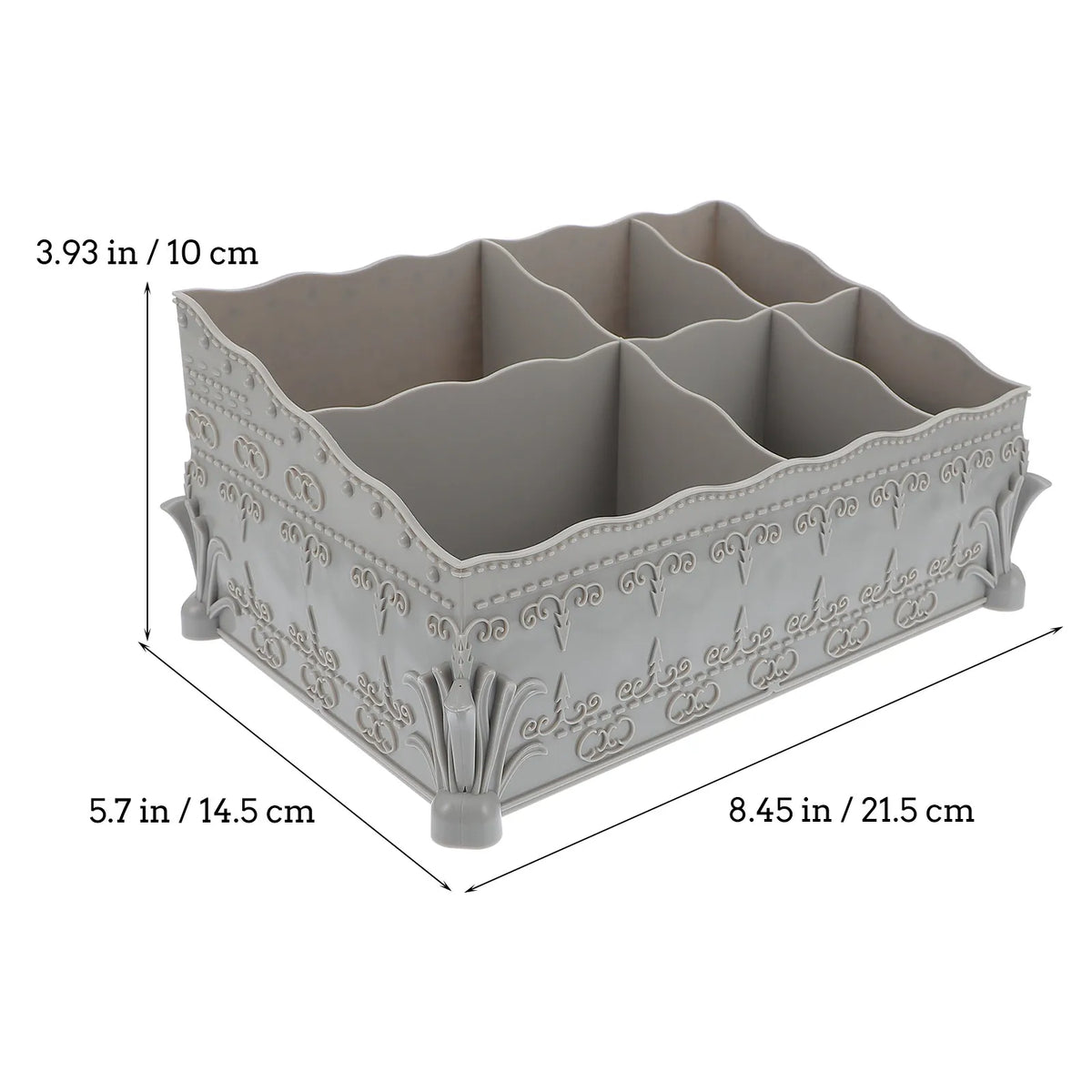 2-Pack Vintage Nail Art Storage Boxes | Desktop Organizer Nail Storage Organizer QXL