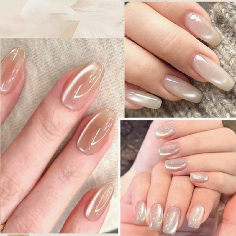 Magnetic Cat Eye Gel Nail Polish | Glass Bead UV Gel 10ml Magnetic Gel Polish QXL