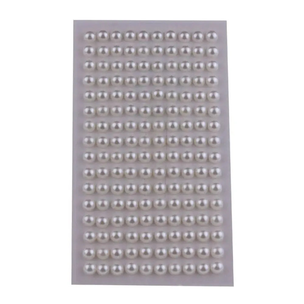 Self-Adhesive Beige Pearl Stickers Mix 3–6mm | Hair & Face Gems Pearl Stickers QXL 6mm