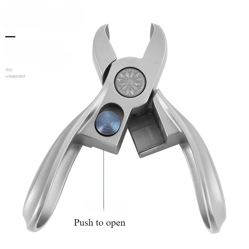 Wide-Jaw Stainless Steel Nail Clipper | Anti-Splash Design Nail Clipper QXL