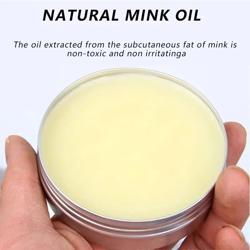 Natural Leather Mink Oil Cream | Nourish, Protect & Restore Leather Care Cream QXL