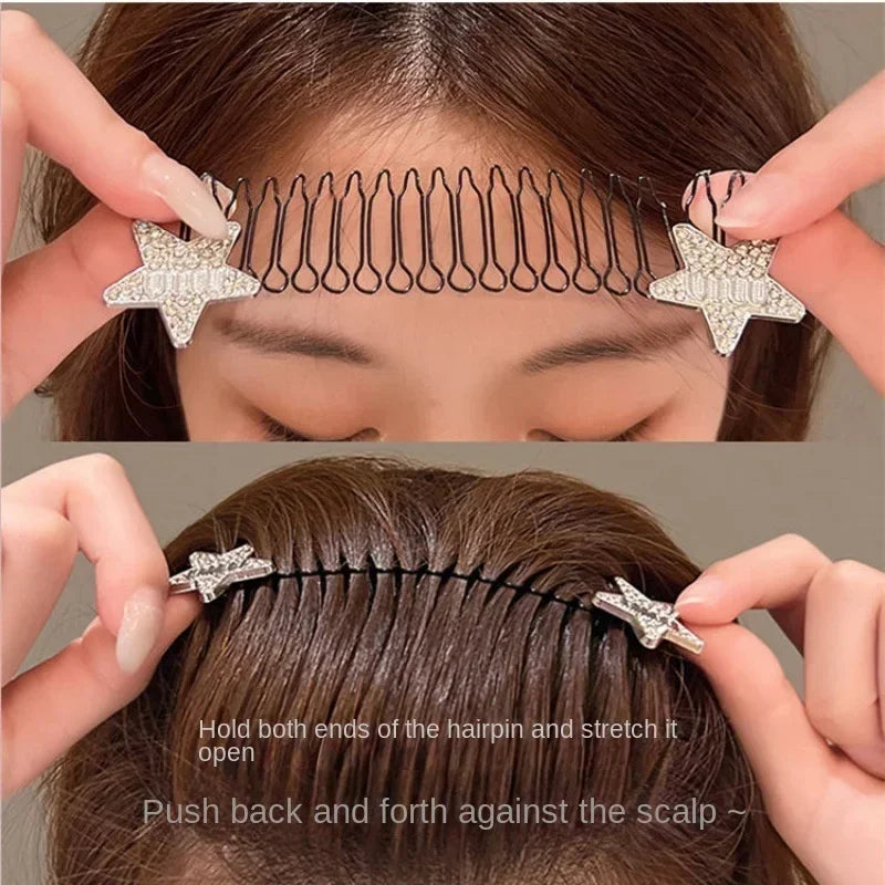 Invisible Bang Fix Insert Comb & Broken Hair Hairpin Tool Hair Styling Pin QXL