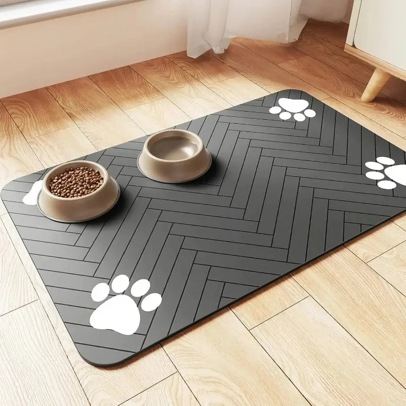 Absorbent Pet Feeding Mat | Waterproof Quick-Dry Dog & Cat Mat Pet Feeding Mat QXL