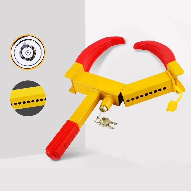 Heavy-Duty Wheel Clamp Tire Lock | Universal Anti-Theft Wheel Clamp Lock QXL