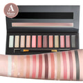 Fit Colors 12-Shade Matte & Shimmer Eyeshadow Palette | Contour Blush Eyeshadow Palette QXL A Matte INFERIOR 12g