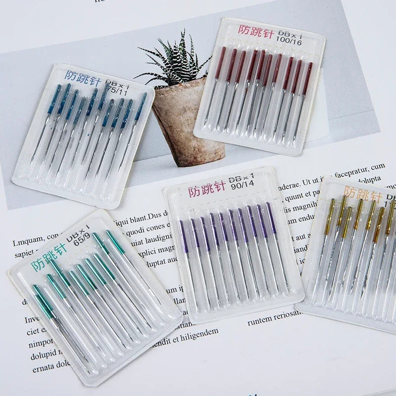 10-Pack Anti-Skip Stretch Fabric Sewing Machine Needles Sewing Machine Needles QXL