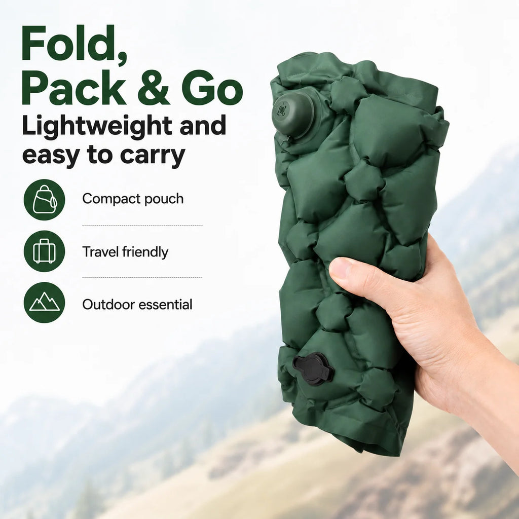 Inflatable Seat Cushion | Portable Foldable Camping Chair Pad Inflatable Seat Cushion QXL