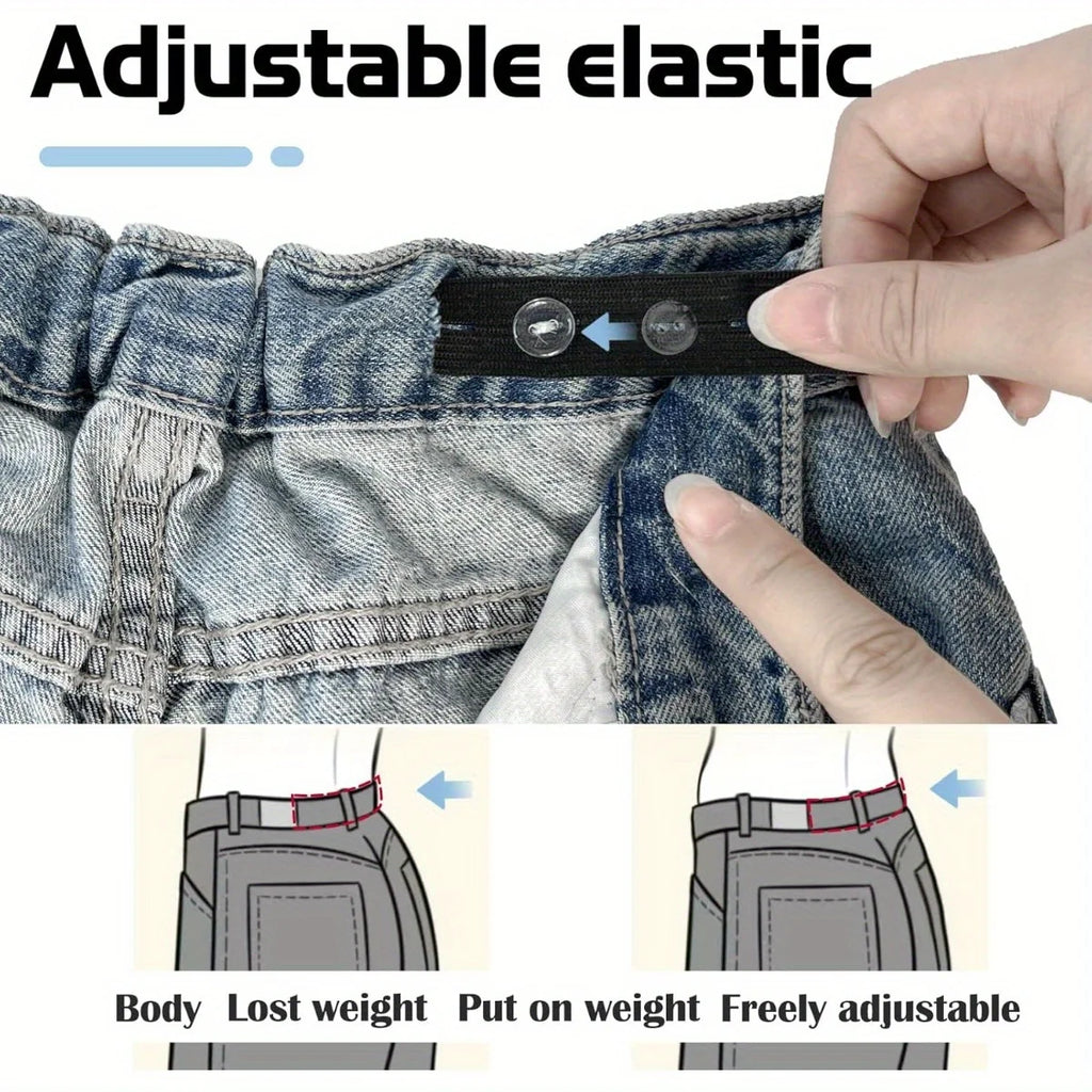 Invisible Belt Tightener & Trouser Buckle Adjuster 2-Piece Set Waistband Adjuster QXL