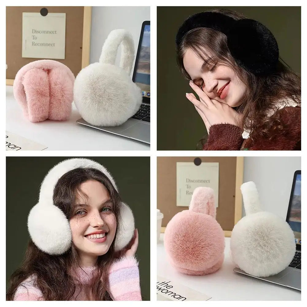 Windproof Plush Earmuffs – Unisex Winter Ear Warmers Winter Earmuffs QXL