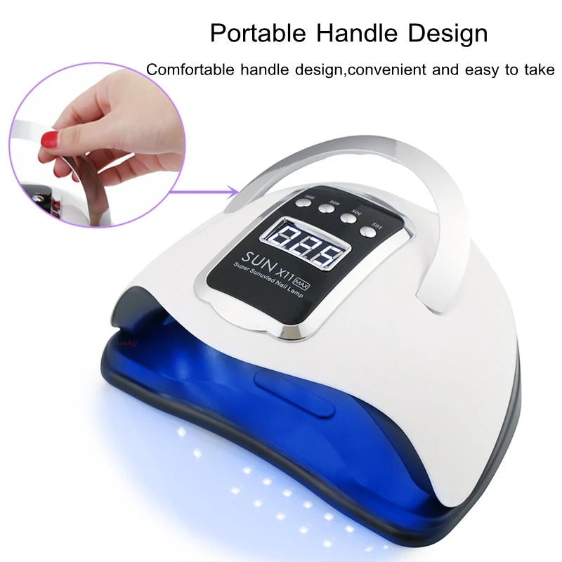 X11 MAX UV LED Nail Lamp | Large Space Smart Sensor Nail Dryer UV LED Nail Lamp QXL