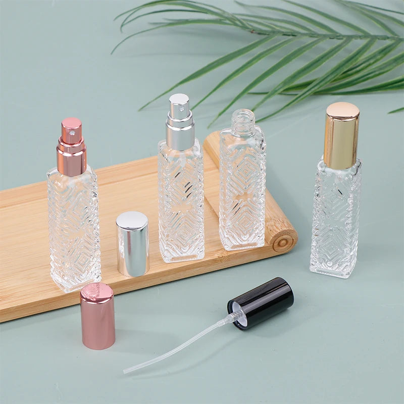 12ml Glass Perfume Spray Bottle | Aluminum Mist Sprayer Travel Perfume Atomizer QXL